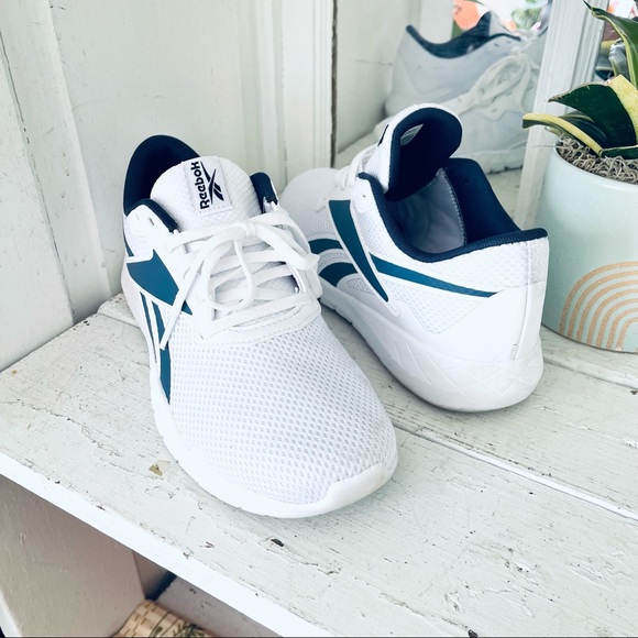 Reebok Shoes - Reebok Womens Flexagon Energy 3 White Navy Running Shoes Sneakers Size 9 GUC